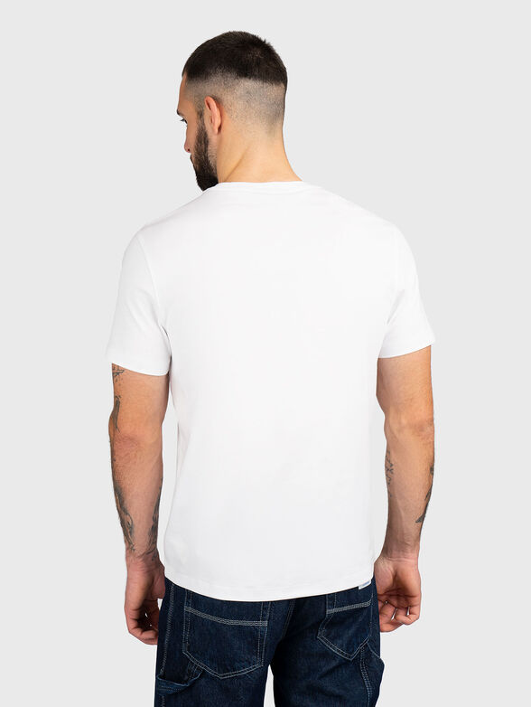 Cotton T-shirt with oval neckline - 3