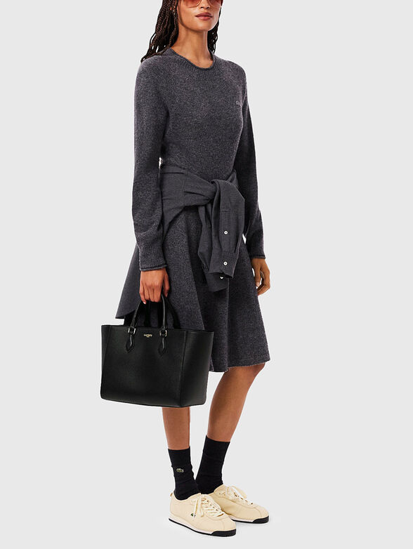 Saffiano effect bag with long strap - 2