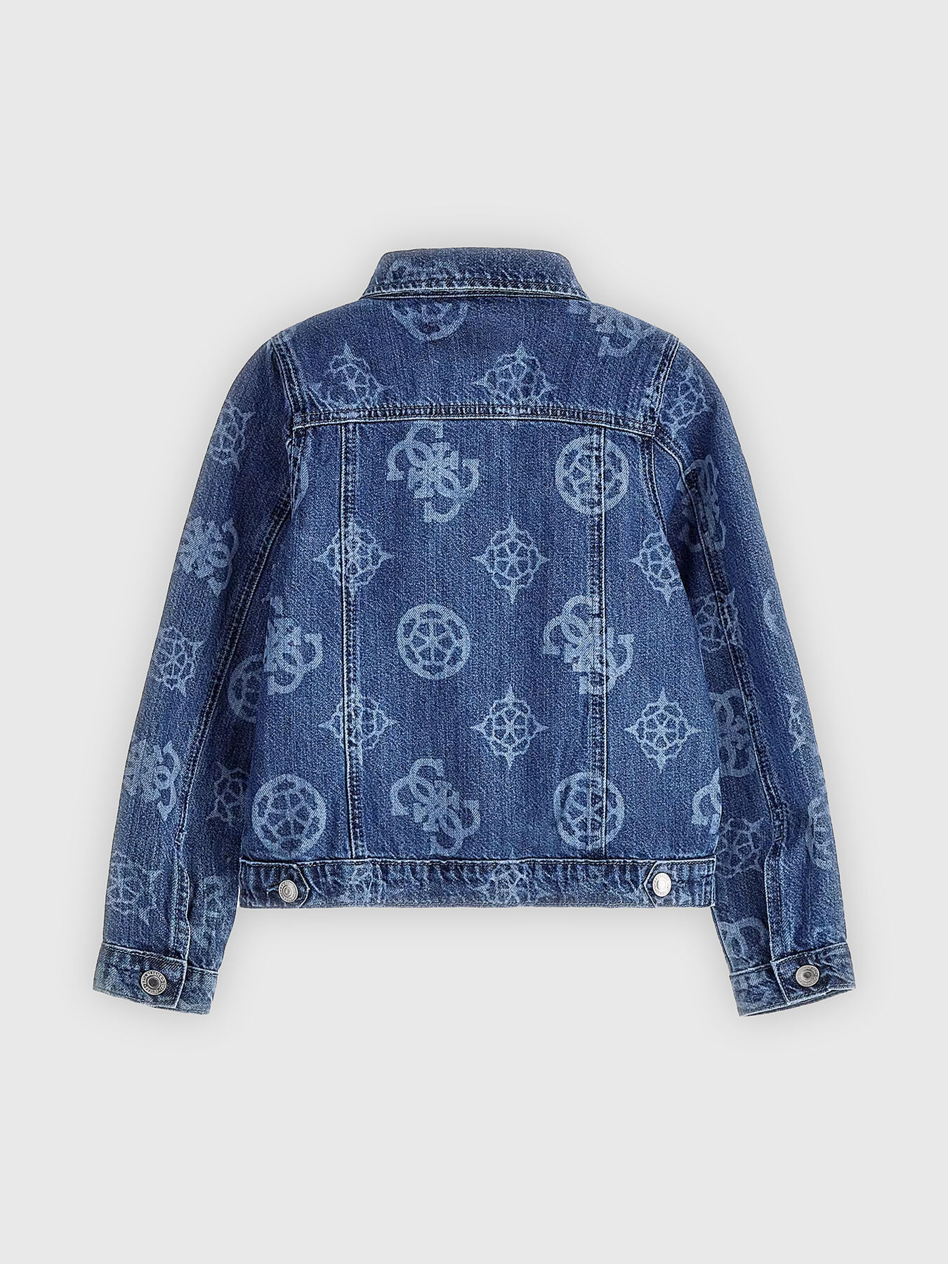 GAME LOGO JACKET IN DENIM in DEEP BLUE/WHITE | alexanderwang®