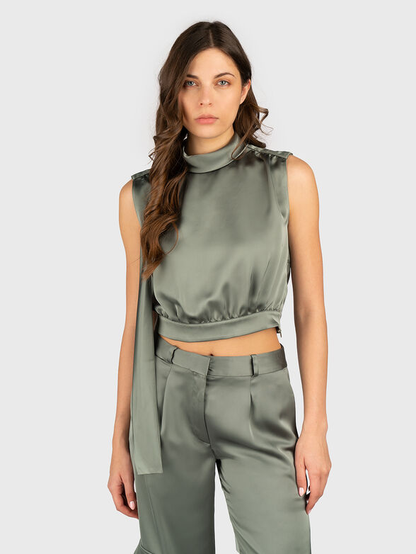 CANILE short top with high collar - 0