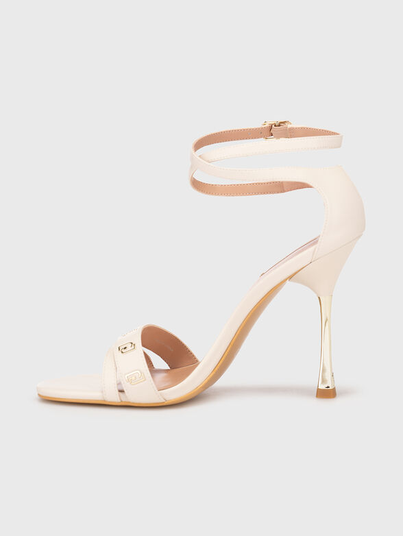 MIRIAM heel sandals with logo details - 4