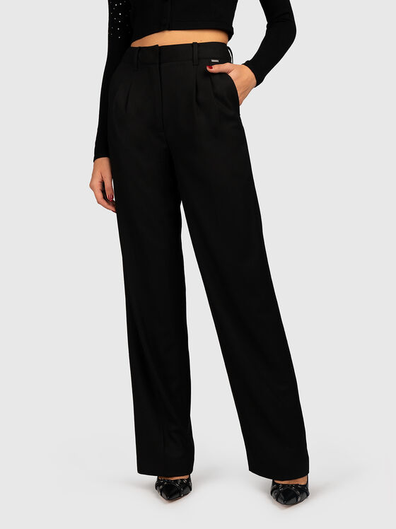 DORIS straight trousers in black  - 1