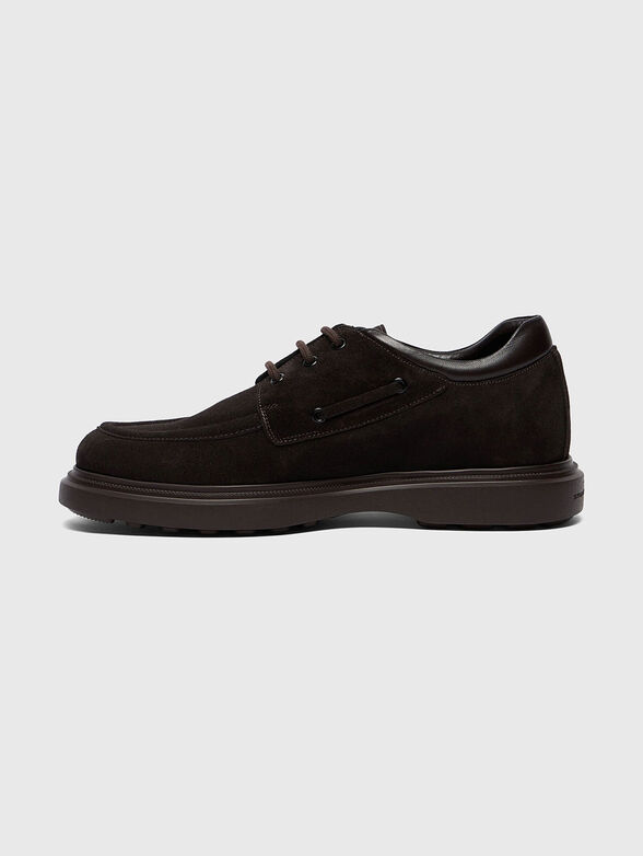 CARLOS dark brown suede shoes - 4