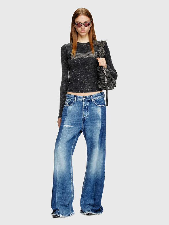 1996 D-SIRE L.32 wide leg jeans - 4