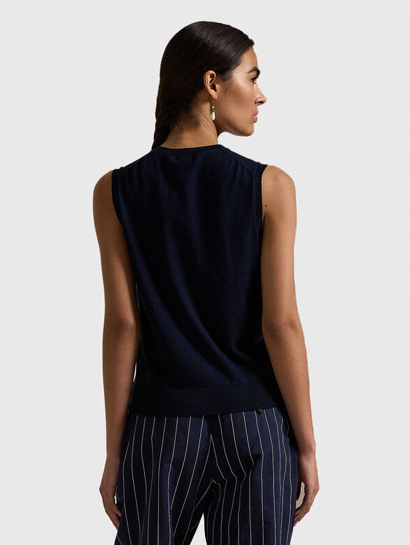 Cotton top with embroidered logo - 2