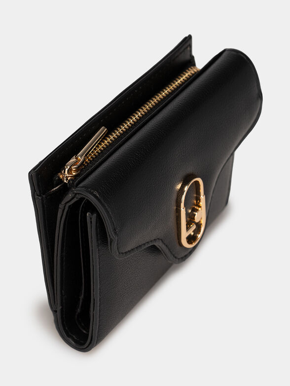 Small purse in black color with logo detail - 4