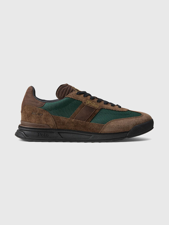 VARICK suede and textile sneakers - 1
