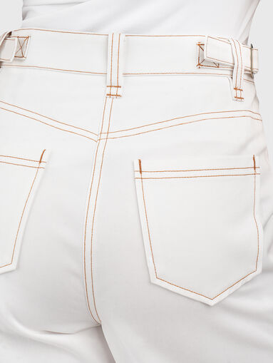 Cotton blend trousers - 3