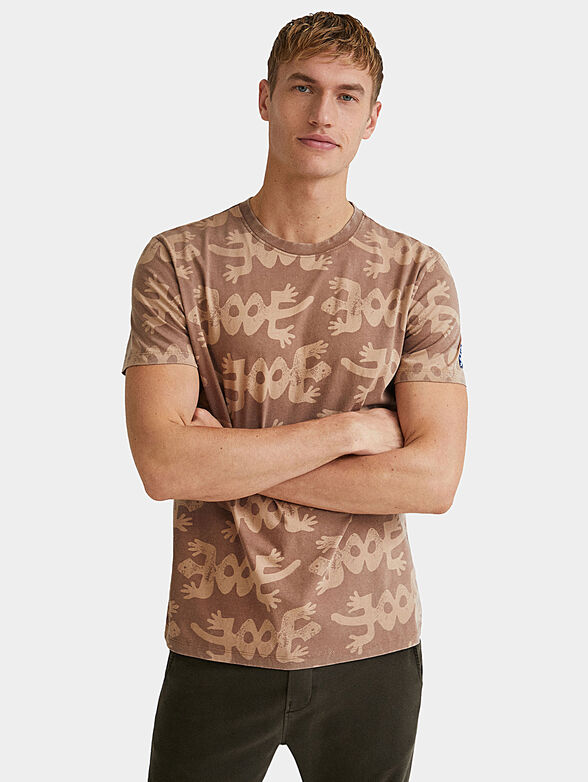 BORIS cotton T-shirt with animal print - 1