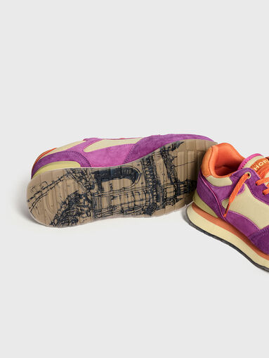 MUMBAI suede and textile sports shoes - 5