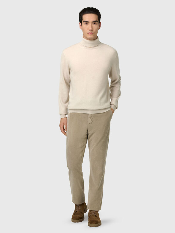 Beige cashmere sweater  - 2