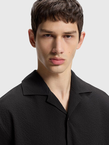 Oversized cotton-blend shirt - 4