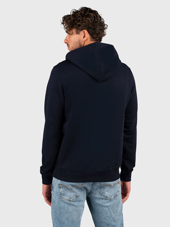 Sweatshirt with hood and contrasting embroidery - 3