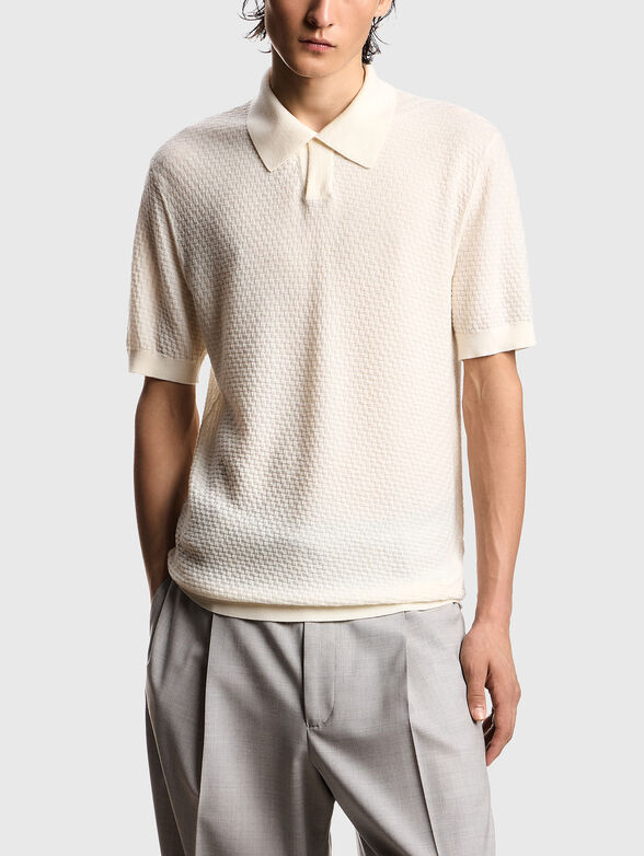 Wool sweater with a checkered pattern - 1