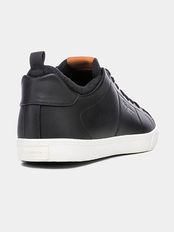 MARTON Black sneakers with logo inscription - 3