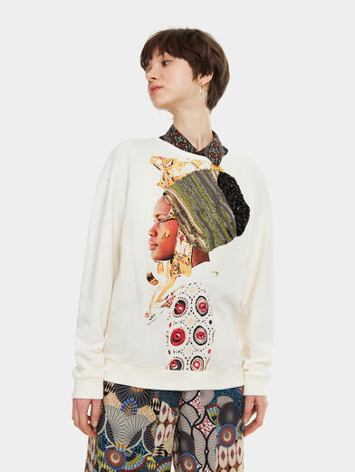 Sweatshirt with art print - 1
