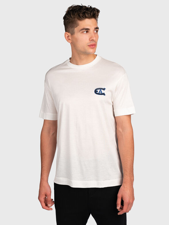 Black t-shirt with embroidery - 1