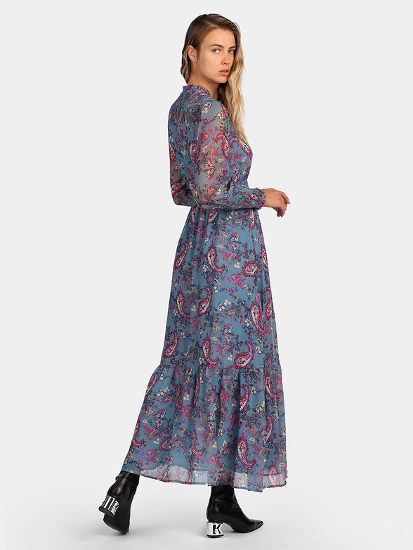 Maxi dress with paisley print - 2