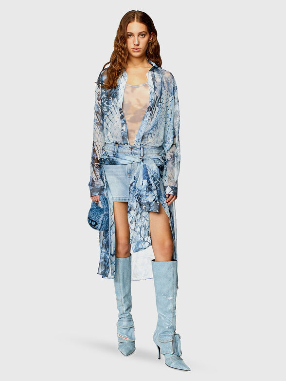 D-JEANIEL dress in blue - 4