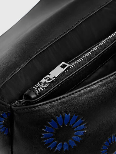 Black backpack with contrasting details - 5