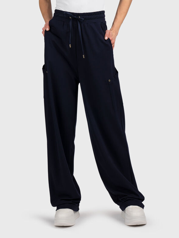 Navy blue sweatpants - 1