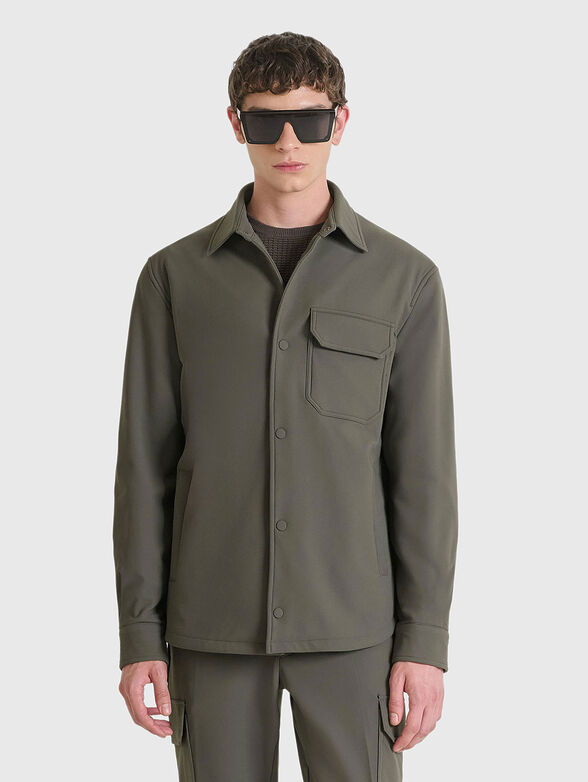 Jacket with classic collar and buttons - 1