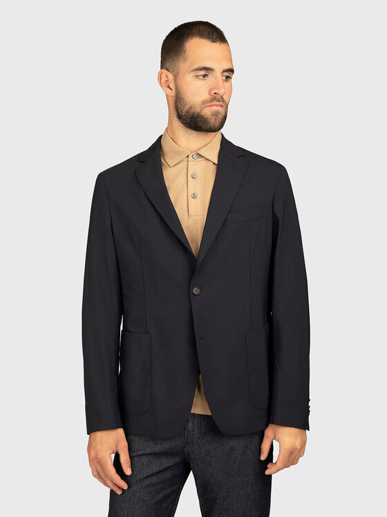 Wool and viscose blend jacket - 1