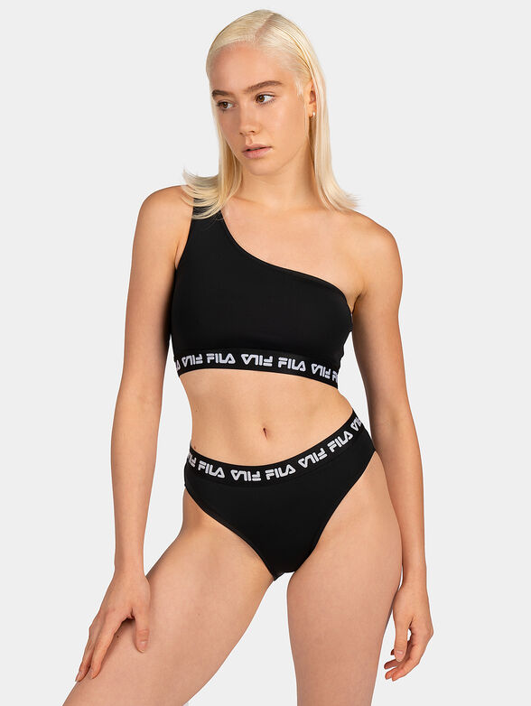 Swimsuit with logo branding - 1