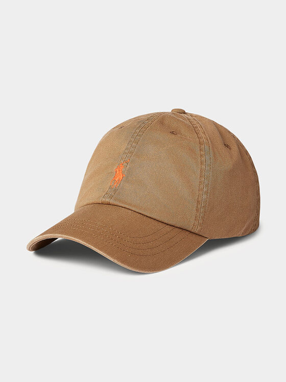 Бейзболна шапка с контрастна лого бродерия - 1
