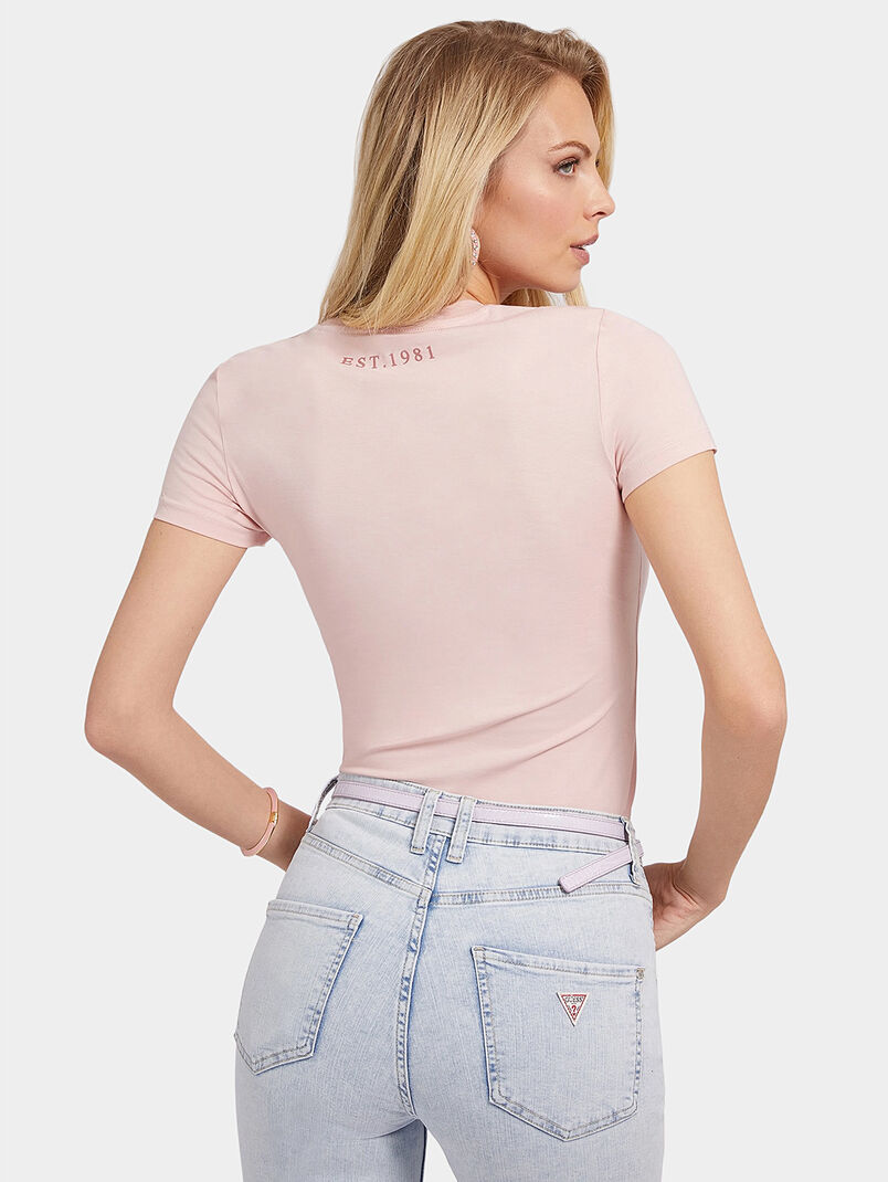 T-shirt in black color with logo print - 3