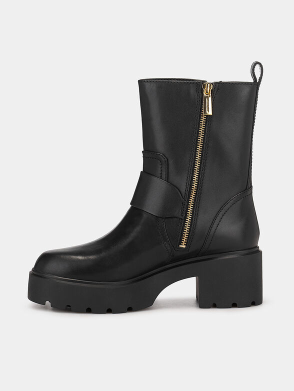  PERRY Black leather boots - 4