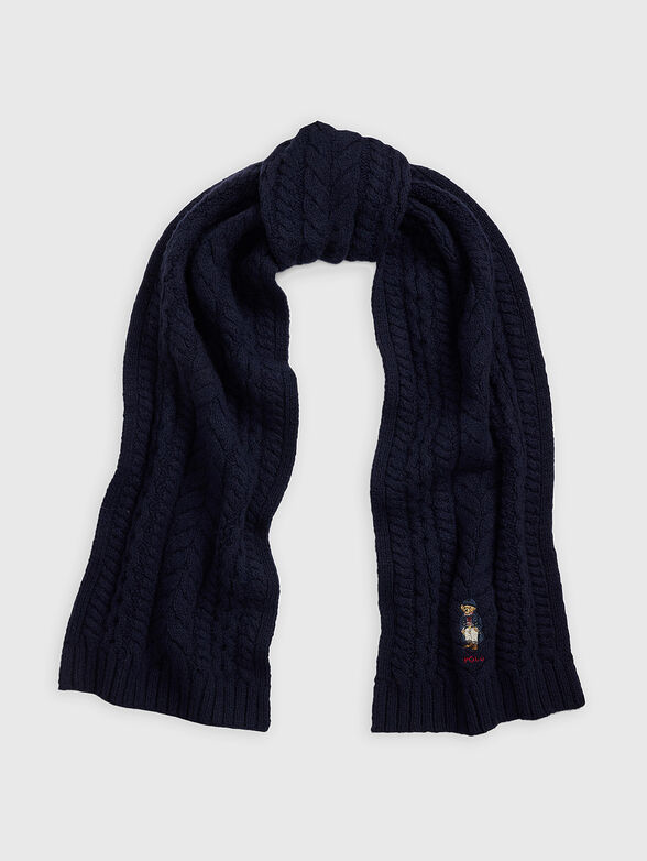 Knitted scarf with POLO BEAR logo - 2