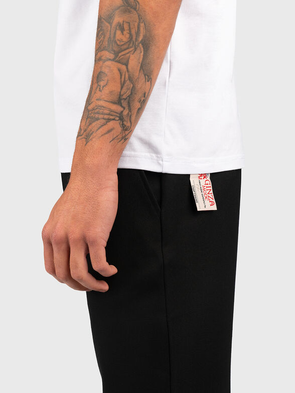 Cotton T-shirt with contrast print - 5