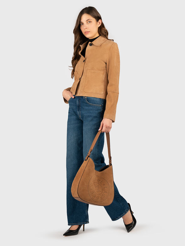 Suede jacket with buttons - 2