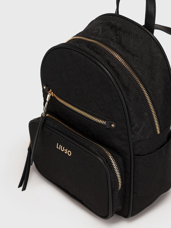 Backpack with monogram logo print - 3