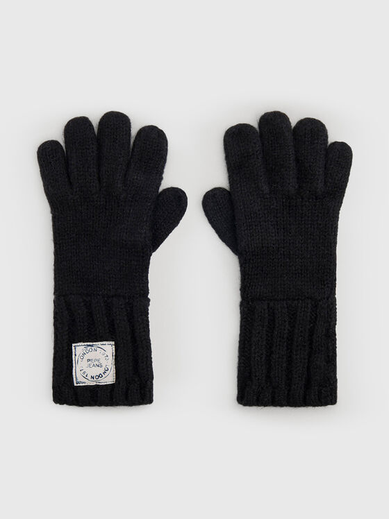 Черни плетени ръкавици  - 1