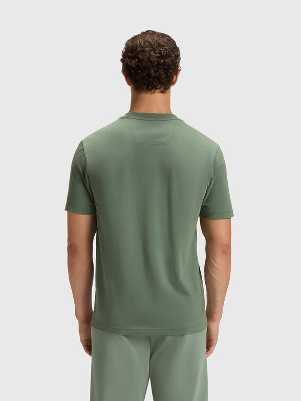 Black T-shirt with oval logo - 3