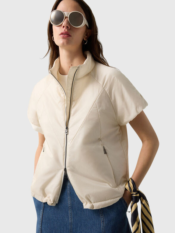 BRITANY-1 Sleeveless transition jacket in dark blue - 5