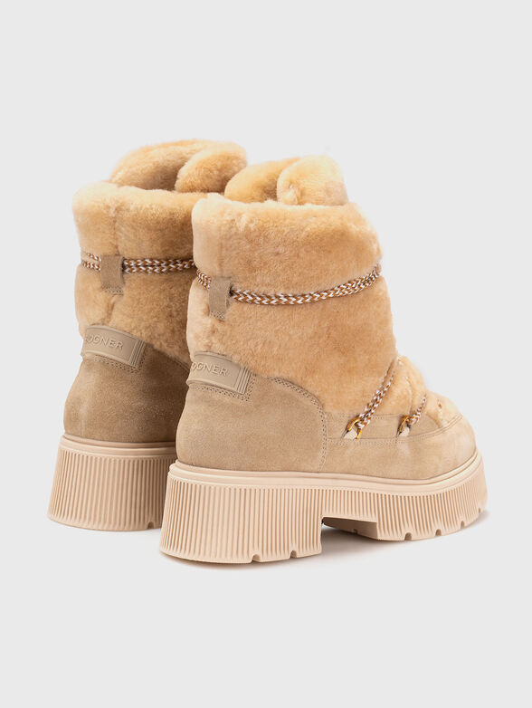 TURIN 9 suede and wool leather ankle boots - 3