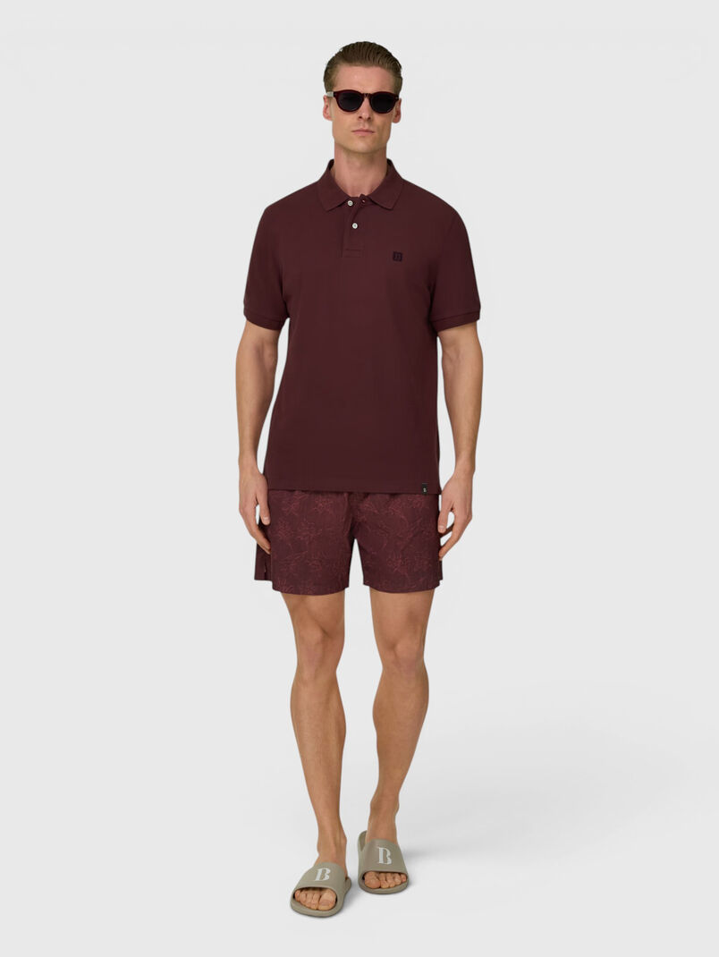 Burgundy beach shorts - 3