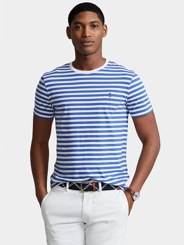 Striped cotton T-shirt - 1