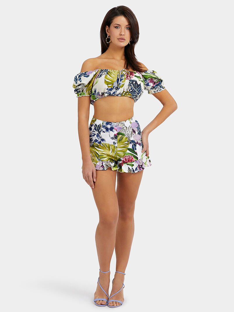 MAYARA shorts with floral print - 3