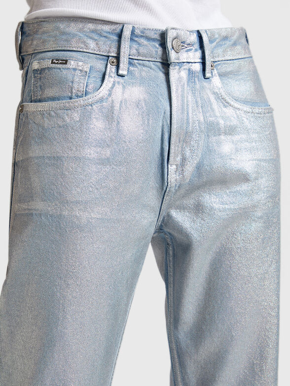 Jeans with metallic effect - 4