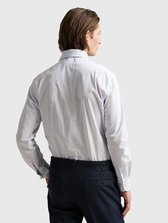 Printed cotton poplin shirt - 3