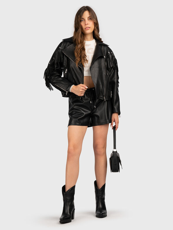 HESAR-1 eco leather shorts - 4
