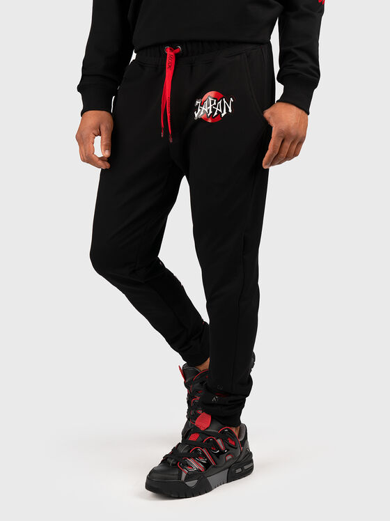 MILANO JS007 sweatpants with contrast print  - 1