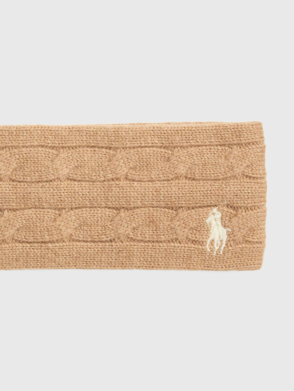 Beige headband with logo - 2