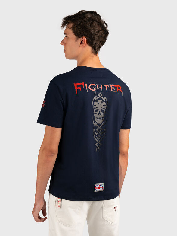 TS180 dark blue T-shirt with print - 2