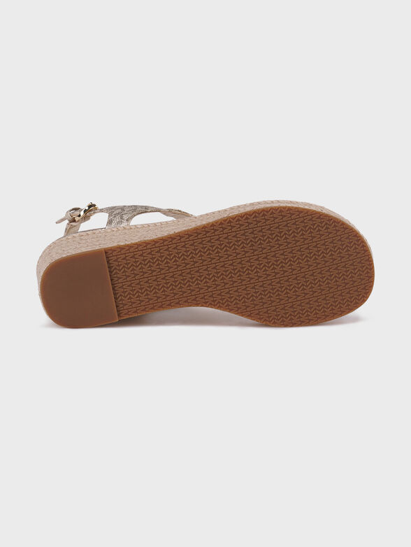 LANEY sandals with logo print - 5