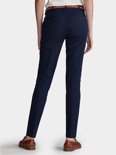 Cropped trousers in navy blue - 2